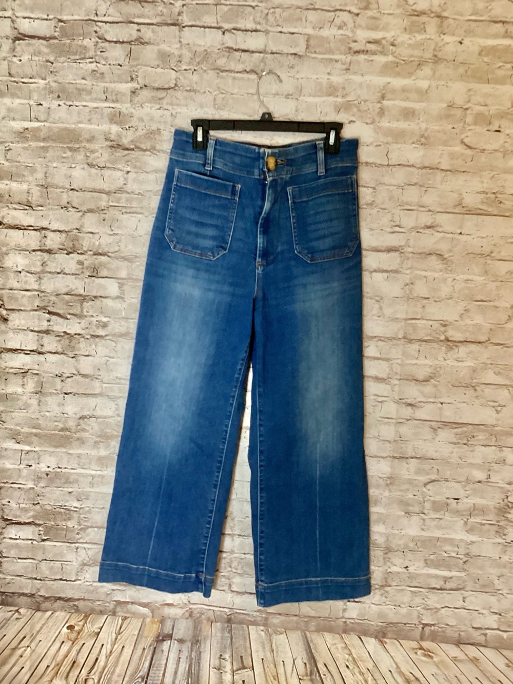 Anthropologie Maeve The Colette high rise cropped wide leg jeans - Picture 4 of 6